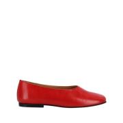 Alohas Edie Läder Ballet Flats Red, Dam