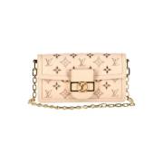 Louis Vuitton Vintage Pre-owned Laeder handvskor Beige, Dam