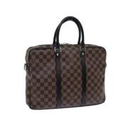 Louis Vuitton Vintage Pre-owned Canvas louis-vuitton-vskor Brown, Dam