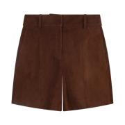 Ermanno Scervino Mörkbruna Mockashorts Brown, Dam