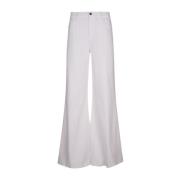 Frame Vita Wide Leg Palazzo Jeans White, Dam