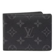 Louis Vuitton Vintage Pre-owned Coated Canvas Wallet Black, Herr