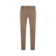 Incotex Brun Slim Fit Chino Byxor Brown, Herr