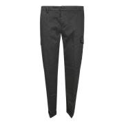 Dondup Cargo Gabardine Byxor Gray, Herr