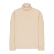 Laneus Skön Turtleneck Tröja med Revor Beige, Herr