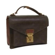 Louis Vuitton Vintage Pre-owned Canvas handvskor Brown, Dam