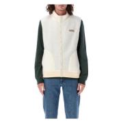 A.p.c. Sherpa Fleece Vest Off White Beige, Herr