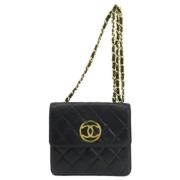 Chanel Vintage Pre-owned Laeder axelremsvskor Black, Dam