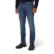 Guess Blå Bomullsblandning Jeans med Dragkedja Blue, Herr