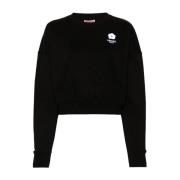 Kenzo Broderad Svart Sweatshirt Boke 2.0 Black, Dam