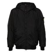 Stone Island Svart Nylon Huva Jacka Black, Herr