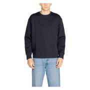 Armani Exchange Blå Tryckt Sweatshirt Herr Höst/Vinter Blue, Herr