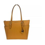 Michael Kors Charlotte Cider Läder Tote Väska Yellow, Dam