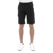 People of Shibuya Urban Stretch Bermuda Shorts Black, Herr