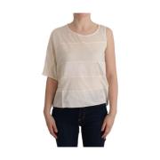 Costume National Ärmlös Modal Topp - Elevated Basics Beige, Dam