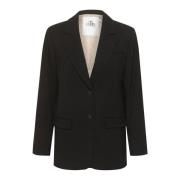 Karen by Simonsen Solid Blazer Jacka Meteorite Black, Dam