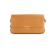 Burberry Grace Small Flap Crossbody Clutch Brown, Dam