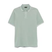 Emporio Armani Klarblå T-shirts och Polos Green, Herr