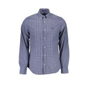 Gant Elegant Slim-Fit Button-Down Skjorta Blue, Herr