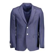 Gant Elegant Bl Linnejacka fr Mn Blue, Herr