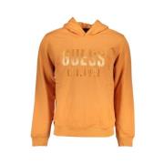 Guess Orange Hoodie med Stil Orange, Herr