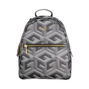 Guess Elegant svart polyeten ryggsäck Black, Unisex