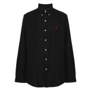 Ralph Lauren Poplin Button-Down Skjorta Black, Herr