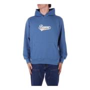 Barrow Logo Hoodie med Unik Ficka Blue, Herr