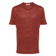 Boglioli Linne T-shirt Red, Herr