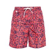 Kiton Abstrakt Mönster Badshorts Multicolor, Dam