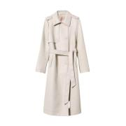 Twinset Trendy Trench Coat Beige, Dam