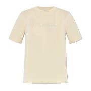 Burberry T-shirt med logotyp Beige, Dam