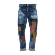 Dsquared2 Big Brother Stretch Denim Jeans Multicolor, Herr