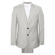 Hugo Boss Blandat ull 3-delat kostym Gray, Herr