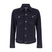 Dolce & Gabbana Denim Cachemire Kappor Blue, Herr