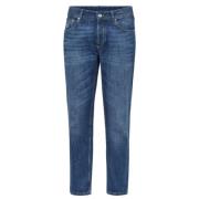 Brunello Cucinelli Blå Slim-Cut Mid-Rise Jeans Blue, Herr