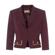 Elisabetta Franchi Röd Jacka med Stil Git8546E2-Cg3 Red, Dam