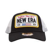 New Era Svarta Kepsar för Män Black, Herr