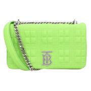 Burberry Laeder axelremsvskor Green, Dam