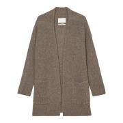 Marc O'Polo Öppen-front cardigan avslappnad Brown, Dam