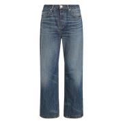 Tommy Hilfiger Rak Koa Lösa Jeans Blue, Dam