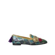 Dolce & Gabbana Blommig Jacquard Loafers Multicolor, Dam