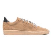 Golden Goose Suede Ballstar Sneakers med Läderhäl Brown, Herr