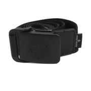 Stone Island Svart textilbälte Black, Unisex