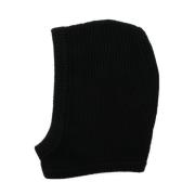 Rick Owens Svart Hood Cappuccio Hattar Black, Herr