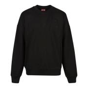 Diesel Klassisk Sweatshirt Uppgradering Black, Herr