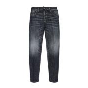 Dsquared2 Svarta Denim Jeans Black, Herr