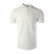 Hugo Boss Slim Fit Vit Bomull Polo Skjorta White, Herr