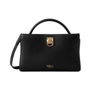 Mulberry Mini Iris Svart Läder Väska Black, Dam