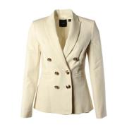 Pinko Elegant Blazer för Kvinnor White, Dam